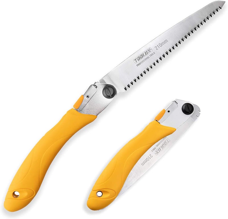 Toolux 8 Inch Folding Saw, SK5 Steel Pruning Hand Saw, Camping Saw for Smooth Cutting, Camping, Gardening, Tree Pruning, Wood Cutting, Compact Design with Non-Slip Ergonomic Handle for Outdoor Use - Image 1